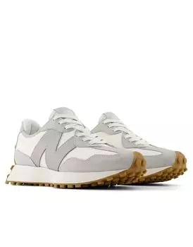 New Balance – 327 – Кроссовки белого цвета с серыми деталями