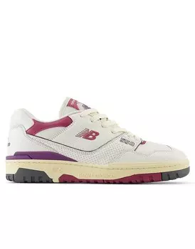 New Balance - 550 - Белые кроссовки с розовыми деталями