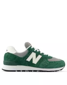 New Balance 574 зеленые кроссовки