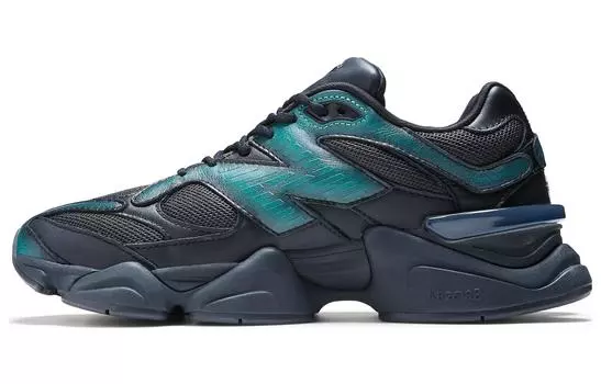 Кроссовки New Balance Mowalola x 9060 'Burglarwear - Green', черный/зеленый