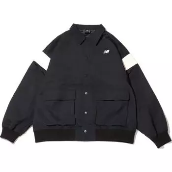 New Balance MET24 FW24 Куртка унисекс черно-белая