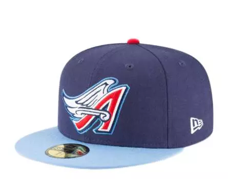 New Era 59Fifty MLB Anaheim Angels 1997 Cooperstown синяя облегающая кепка 11590988