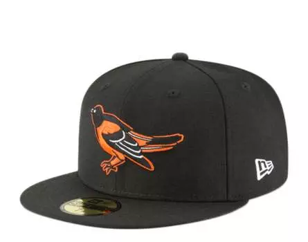 New Era 59Fifty MLB Baltimore Orioles 1989 Cooperstown Blk Fitted Кепка 11590985, черный