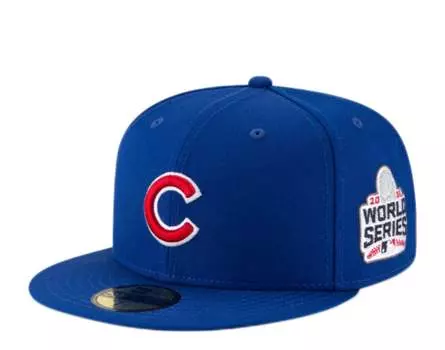 New Era 59Fifty MLB Chicago Cubs 2016 Мировая серия синяя облегающая кепка 11941905