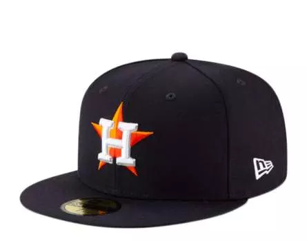 New Era 59Fifty MLB Houston Astros шерстяная темно-синяя приталенная кепка 11941908