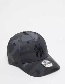 New Era – 9Forty NY Yankees – кепка дальнобойщика с темным узором в стиле милитари