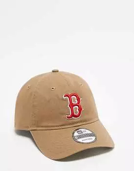 New Era – 9twenty Boston Red Sox – Бейсболка бежевого цвета