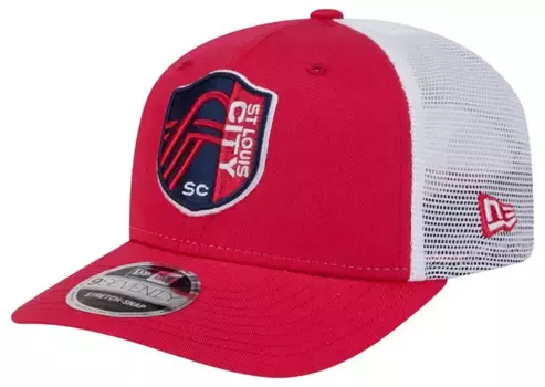 New Era Adult St. Louis City SC 2024 9SEVENTY Красная кепка дальнобойщика