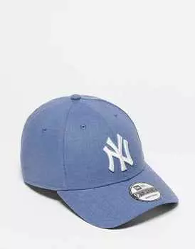 New Era – NY Yankees 9forty – Синяя бейсболка из смесового льна