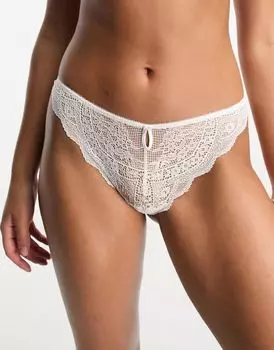 New Look – белые кружевные стринги