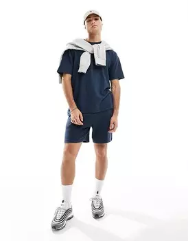 New Look — темно-синие шорты в тон с сотовой структурой