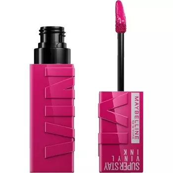 New York Lip Colour Стойкая жидкая губная помада с эффектом сияния и блеском SuperStay Vinyl Ink Unafraid Maybelline