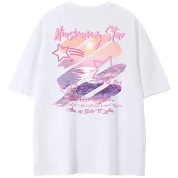 New York Пуговица на футболке унисекс, Бежевый