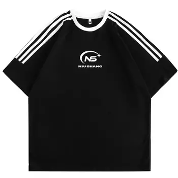 New York Пуговица на футболке унисекс, Сплошной синий (240 грамм)