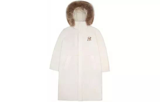 New York Yankees пуховик унисекс кремовый белый Mlb