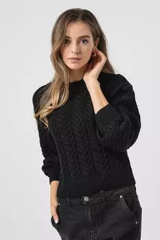 Невероятно красивый свитер в форме восьмерки Vero Moda, черный