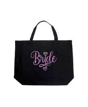 Невеста — большая сумка-тоут Word Art LA Pop Art, черный