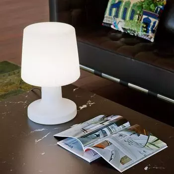 NewGarden Светодиодная настольная лампа Carmen в белом 7Вт 600лм E27 IP65 New Garden, белый