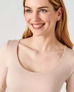 Невидимая термофутболка с длинным рукавом Damart, цвет Marrn claro