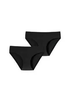 Невидимые хлопковые трусы Schiesser, черный