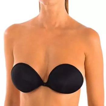 Невидимый самоклеящийся женский бюстгальтер пуш-ап ngr1036 Kisses And Love, черный
