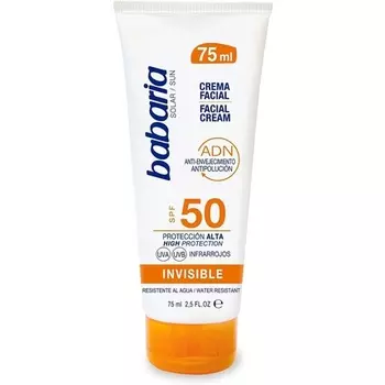Невидимый солнечный крем для лица F-50+ 75мл, Babaria