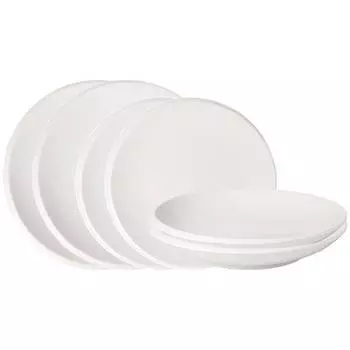 Newmoon набор из 6 мисок и тарелок Villeroy & Boch, белый