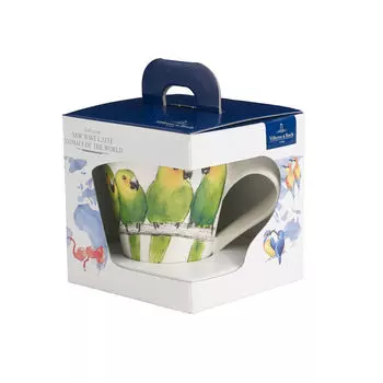 NewWave Caff Коричневая кружка Conure с ручкой (подарочная коробка) Villeroy & Boch, красочный