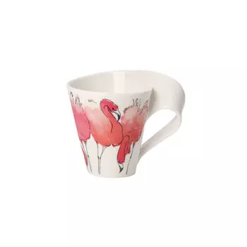 NewWave Caff Розовая кружка с фламинго с ручкой (подарочная коробка) Villeroy & Boch, красочный