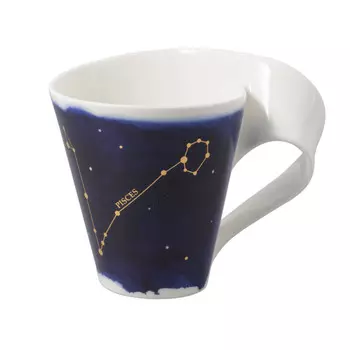 NewWave Stars Кружка с ручкой рыбки/Рыбы 0,30 л Villeroy & Boch, белый/синий/золотой