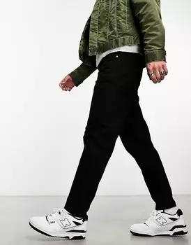 Невыцветающие черные зауженные джинсы ASOS DESIGN