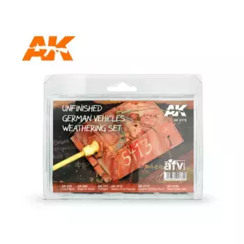 Незаконченный набор для обработки атмосферных воздействий немецкой техники, Weathering (AK-Interactive)
