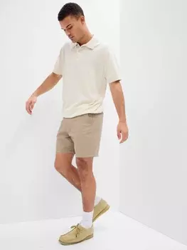 Незаменимые шорты цвета хаки Gap, бежевый