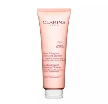 Нежная успокаивающая очищающая пенка Doux Nettoyant Moussant Apaisant Clarins, 125 ml