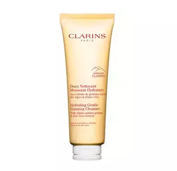 Нежная увлажняющая очищающая пенка Doux Nettoyant Moussant Hydratant Clarins, 125 ml