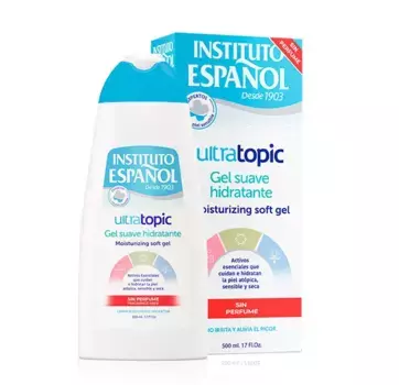 Нежное увлажняющее средство для мытья тела Ultratopic Pieles Atpicas Instituto Espaol, 500 ml