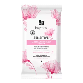 Нежные салфетки для интимной гигиены, 15 шт./1 упаковка. Aa Sensitive