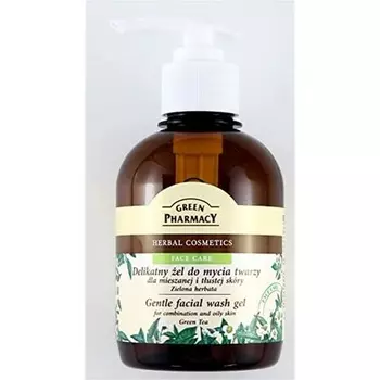 Нежный гель для умывания для комбинированной и жирной кожи Зеленый чай 300г, Green Pharmacy