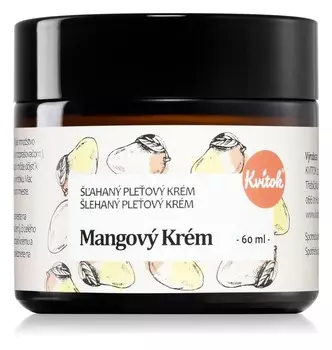 Нежный крем для лица для чувствительной и сухой кожи Kvitok Mango cream Mangov krm