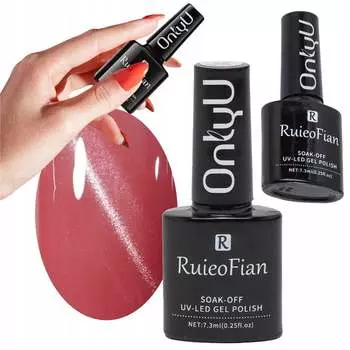 НЕЖНЫЙ РОЗОВЫЙ ГИБРИДНЫЙ ЛАК ДЛЯ НОГТЕЙ С ГЛЯНЦЕВЫМ УФ-ПОЛИРОВКОЙ OnlyU/L149