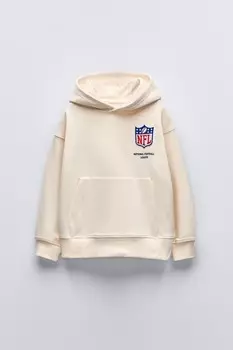 Nfl толстовка с капюшоном ZARA, экрю