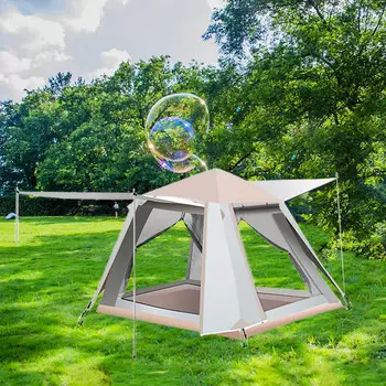 Ngnlw автоматическая палатка для кемпинга, пикника, кемпинга, кемпинга, утолщенная, водонепроницаемая, непромокаемая, защита от комаров, солнца