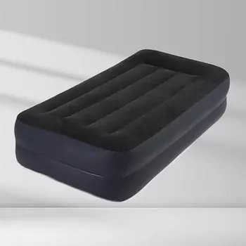 Ngnlw Большой двухслойный надувной матрас со встроенным электронасосом, надувной матрас, влагонепроницаемая сумка для хранения подушки, ремкомплект