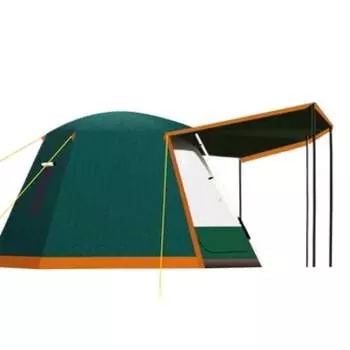 Ngnlw черный клей алюминиевый столб с навесом, портативная складная непромокаемая большая палатка, полностью автоматическое утолщение