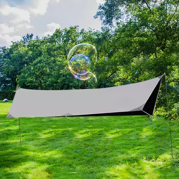 Ngnlw открытый кемпинговый навес, палатка, утолщенный солнцезащитный для кемпинга, виниловый навес, шестиугольный большой тент