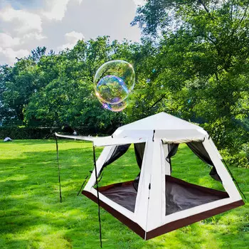 Ngnlw палатка для кемпинга, полностью автоматическая, портативная, складная, быстрооткрывающаяся, для пикника, шестиугольная, утолщенная