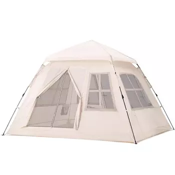 Ngnlw полностью автоматическая уличная палатка для кемпинга, складная портативная парковая палатка с четырьмя окнами, дышащая и непромокаемая
