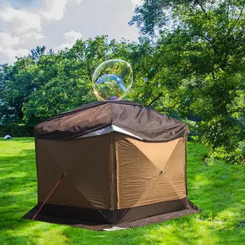Ngnlw шестиугольная палатка с большим навесом, автоматическая палатка, ветрозащитная и непромокаемая юрта, большая палатка для кемпинга, улицы