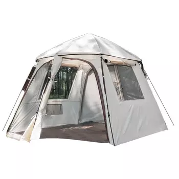 Ngnlw шестиугольная палатка, уличная непромокаемая утолщенная автоматическая быстро открывающаяся портативная складная уличная палатка для кемпинга