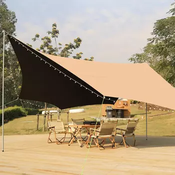 Ngnlw тент с навесом, уличная виниловая утолщенная виниловая палатка для пикника, кемпинга, непромокаемая солнцезащитная ткань, портативная бабочка